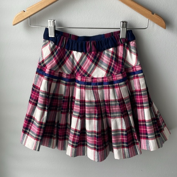 Hartstrings Plaid Pleated Girls Skirt - Picture 5 of 7